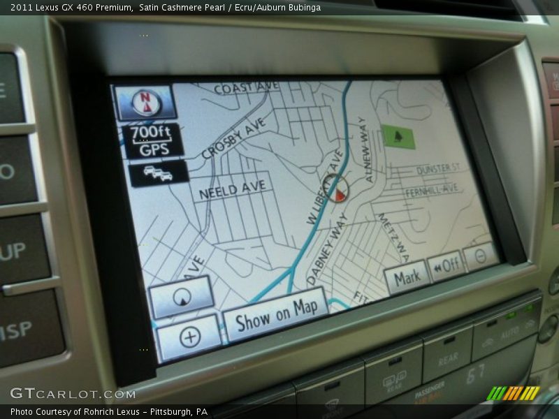 Satin Cashmere Pearl / Ecru/Auburn Bubinga 2011 Lexus GX 460 Premium