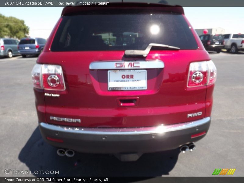 Red Jewel Tintcoat / Titanium 2007 GMC Acadia SLT AWD