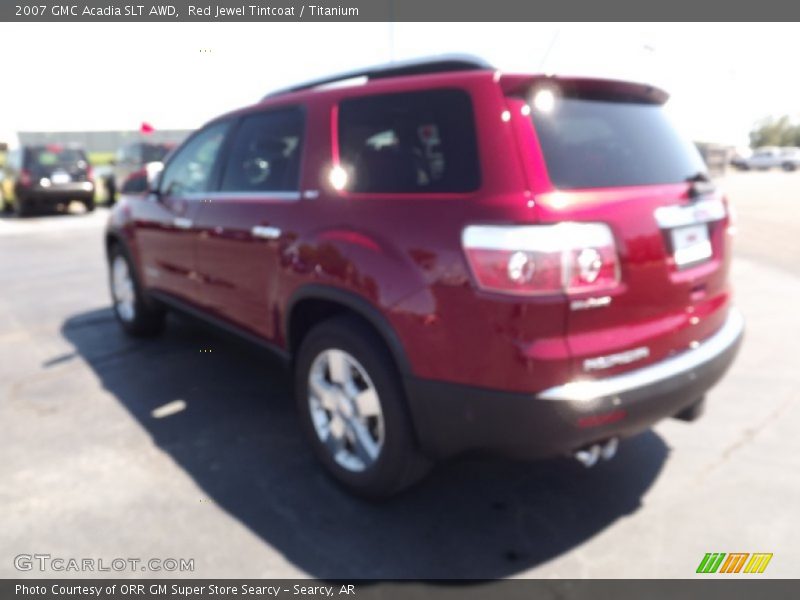 Red Jewel Tintcoat / Titanium 2007 GMC Acadia SLT AWD