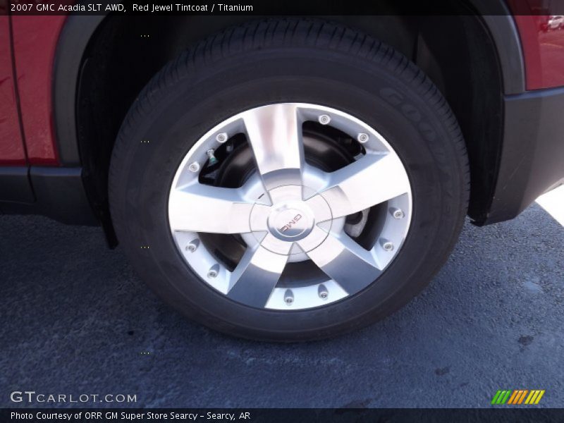 Red Jewel Tintcoat / Titanium 2007 GMC Acadia SLT AWD