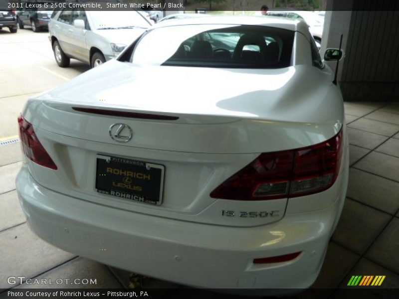 Starfire White Pearl / Black 2011 Lexus IS 250C Convertible