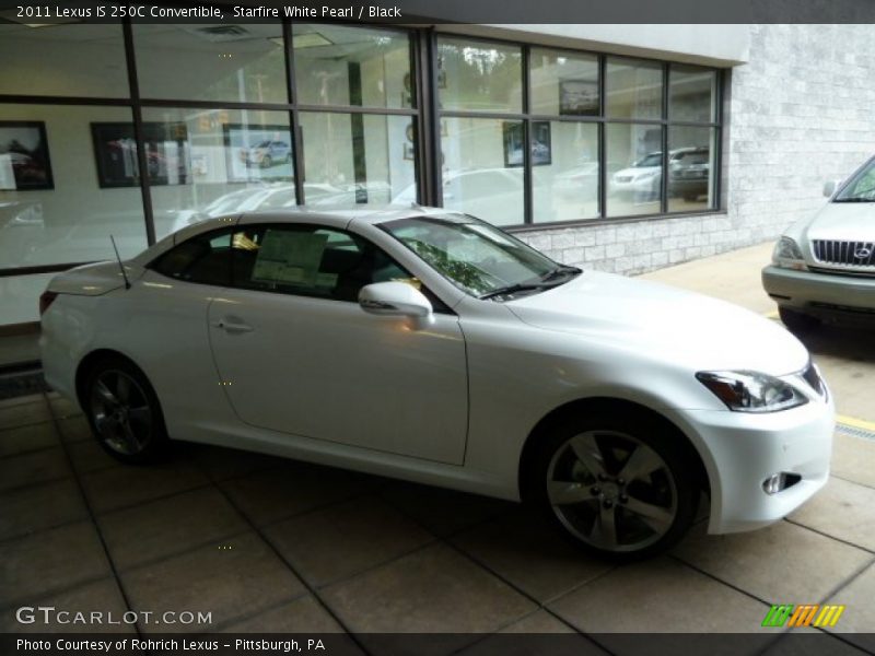 Starfire White Pearl / Black 2011 Lexus IS 250C Convertible