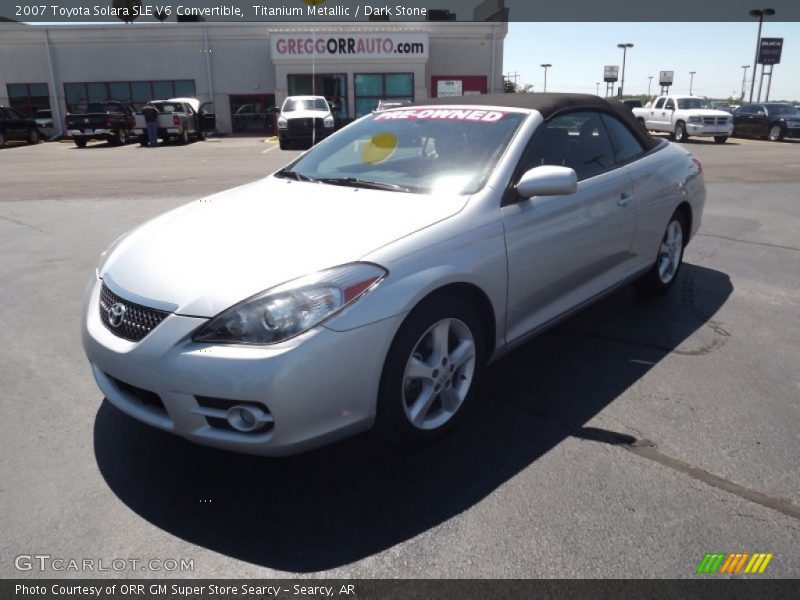 Titanium Metallic / Dark Stone 2007 Toyota Solara SLE V6 Convertible