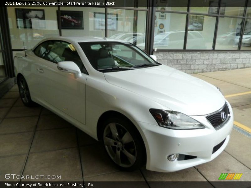 Starfire White Pearl / Black 2011 Lexus IS 250C Convertible