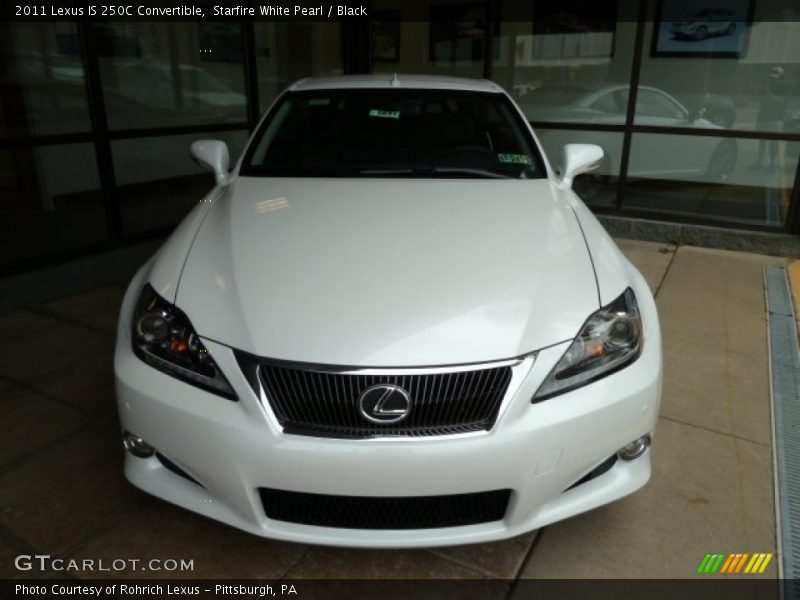 Starfire White Pearl / Black 2011 Lexus IS 250C Convertible