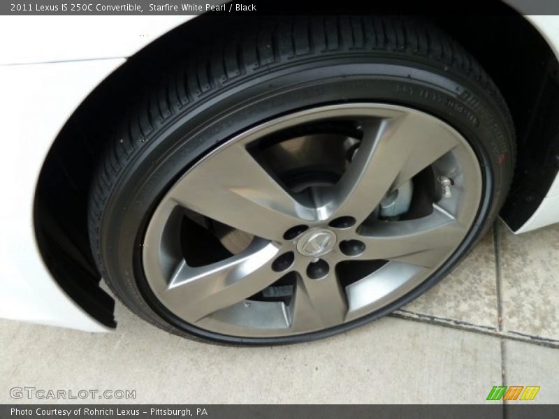 Starfire White Pearl / Black 2011 Lexus IS 250C Convertible