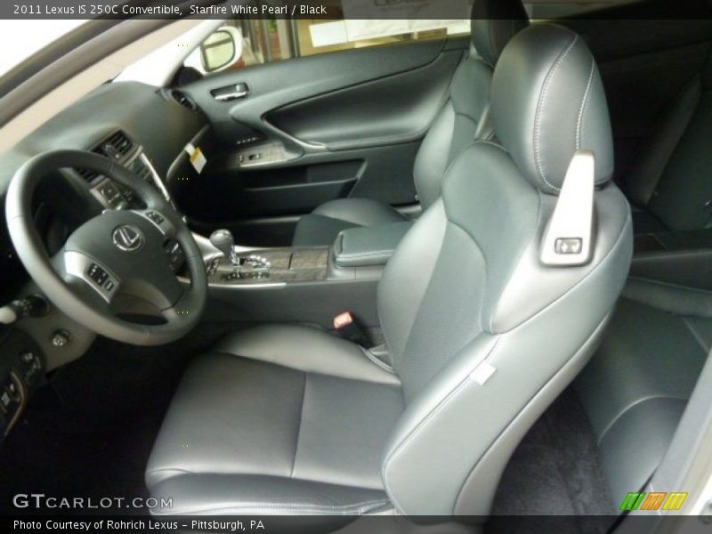 Starfire White Pearl / Black 2011 Lexus IS 250C Convertible