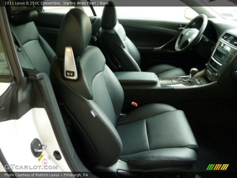 Starfire White Pearl / Black 2011 Lexus IS 250C Convertible
