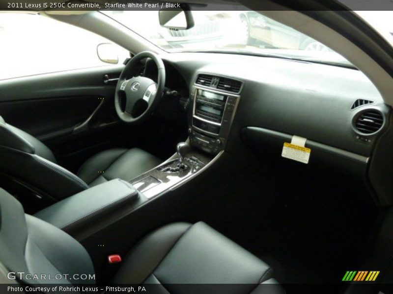 Starfire White Pearl / Black 2011 Lexus IS 250C Convertible