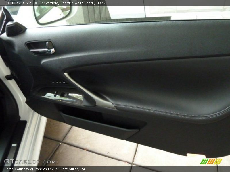 Starfire White Pearl / Black 2011 Lexus IS 250C Convertible