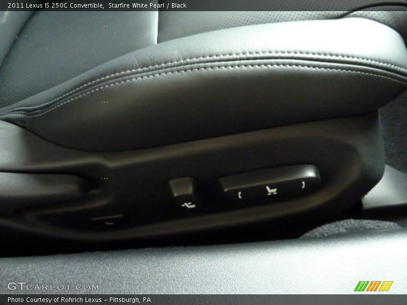 Starfire White Pearl / Black 2011 Lexus IS 250C Convertible
