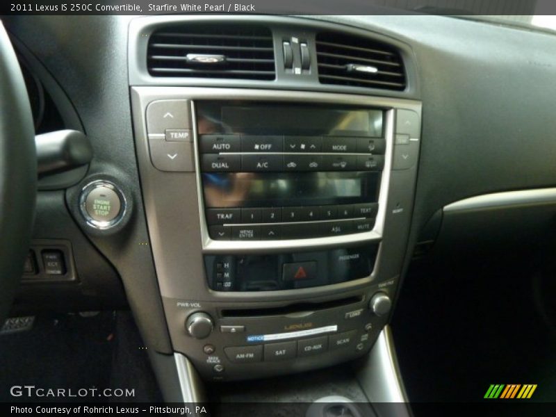 Starfire White Pearl / Black 2011 Lexus IS 250C Convertible