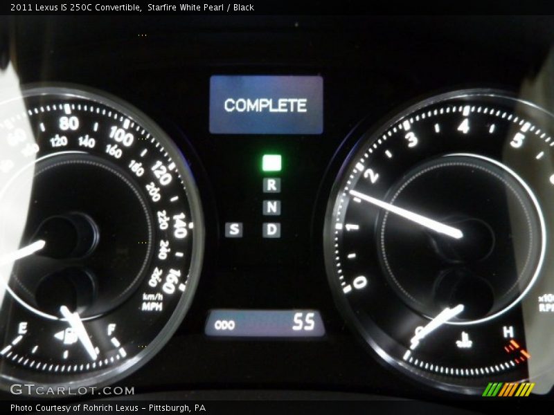 Starfire White Pearl / Black 2011 Lexus IS 250C Convertible