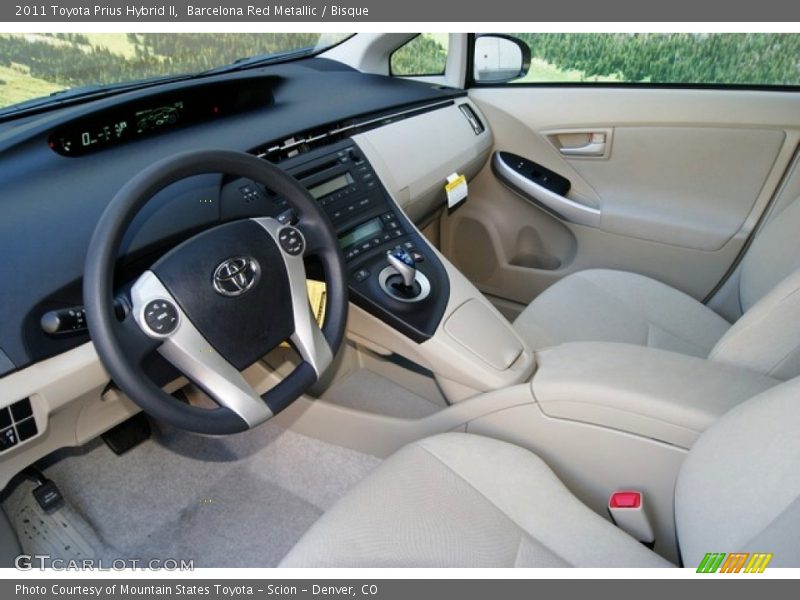 Barcelona Red Metallic / Bisque 2011 Toyota Prius Hybrid II