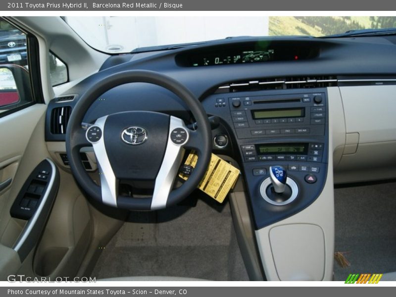Barcelona Red Metallic / Bisque 2011 Toyota Prius Hybrid II
