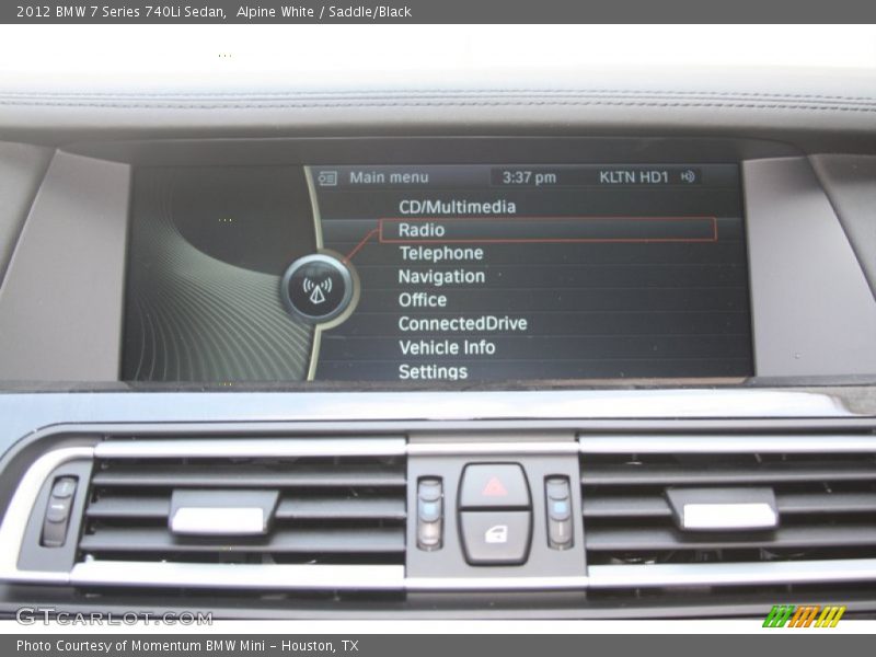 Alpine White / Saddle/Black 2012 BMW 7 Series 740Li Sedan