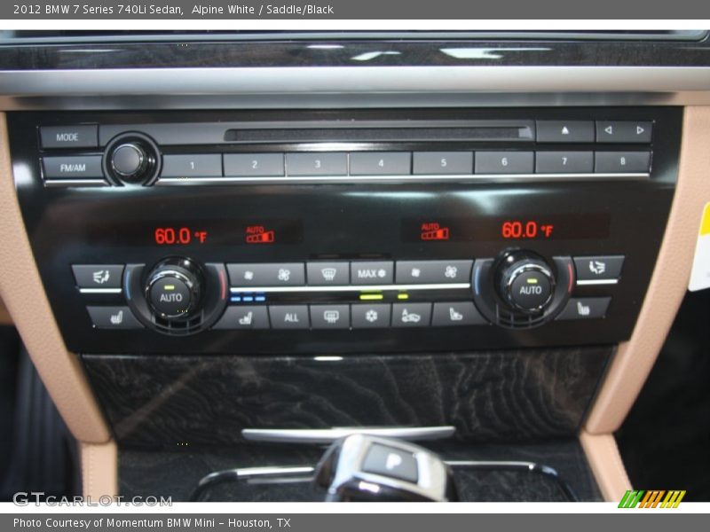 Controls of 2012 7 Series 740Li Sedan