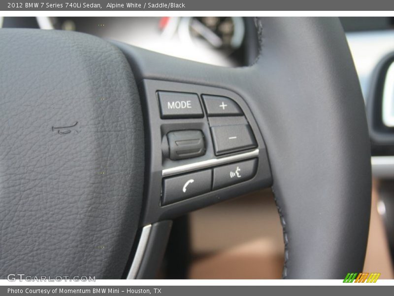 Controls of 2012 7 Series 740Li Sedan