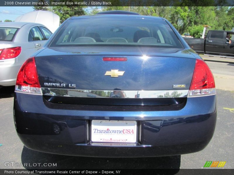 Imperial Blue Metallic / Ebony Black 2008 Chevrolet Impala LS