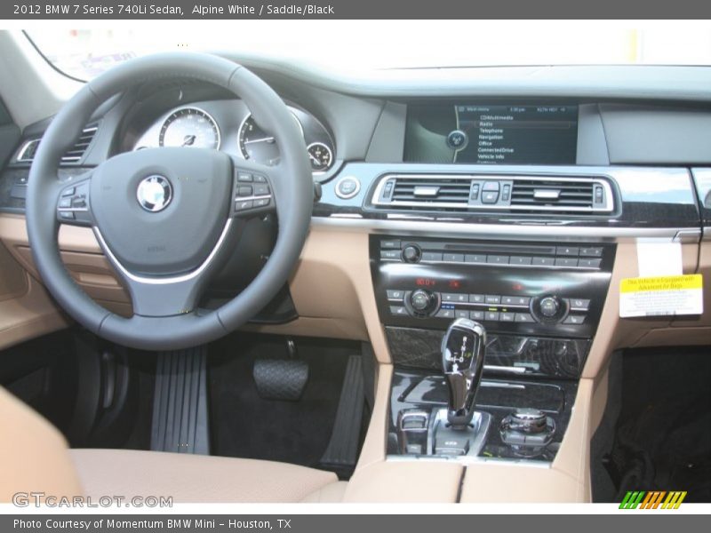 Alpine White / Saddle/Black 2012 BMW 7 Series 740Li Sedan