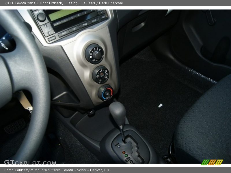 Blazing Blue Pearl / Dark Charcoal 2011 Toyota Yaris 3 Door Liftback