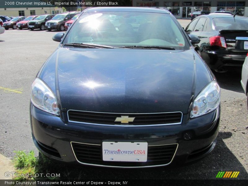 Imperial Blue Metallic / Ebony Black 2008 Chevrolet Impala LS