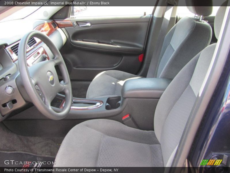 Imperial Blue Metallic / Ebony Black 2008 Chevrolet Impala LS