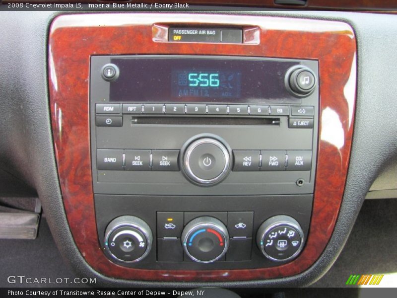 Imperial Blue Metallic / Ebony Black 2008 Chevrolet Impala LS