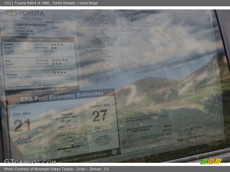 Pyrite Metallic / Sand Beige 2011 Toyota RAV4 I4 4WD