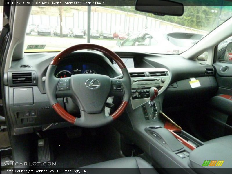 Dashboard of 2011 RX 450h AWD Hybrid