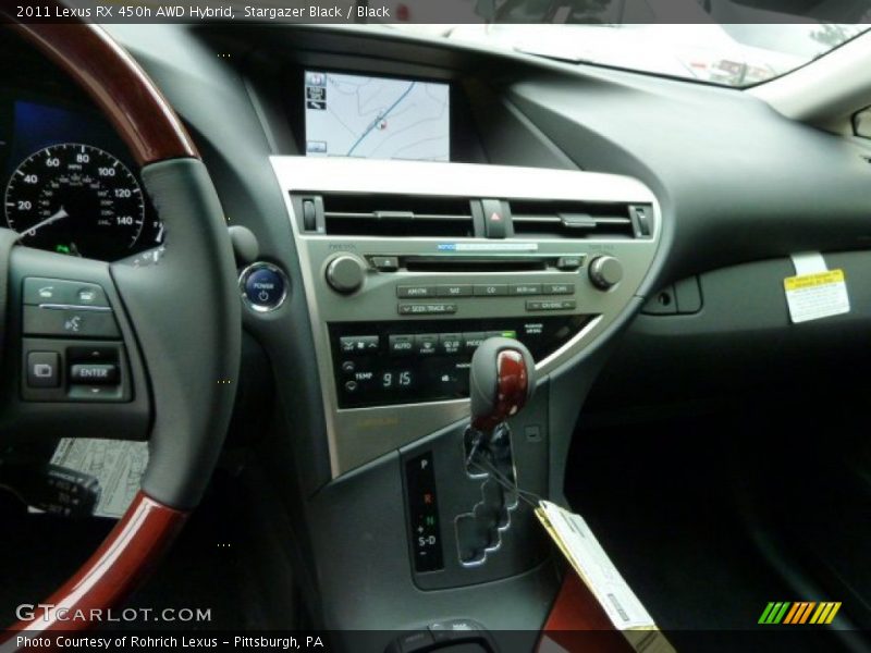 Dashboard of 2011 RX 450h AWD Hybrid