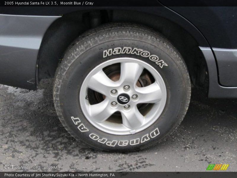 Moonlit Blue / Gray 2005 Hyundai Santa Fe LX 3.5