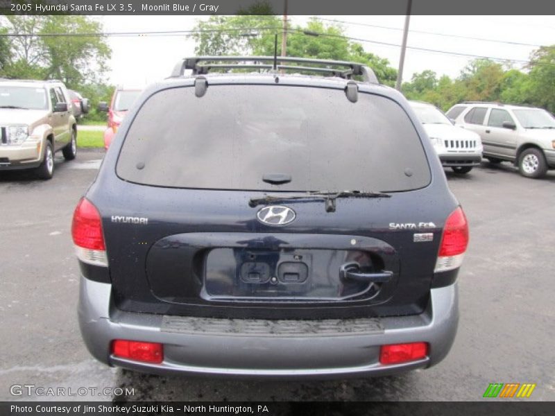 Moonlit Blue / Gray 2005 Hyundai Santa Fe LX 3.5