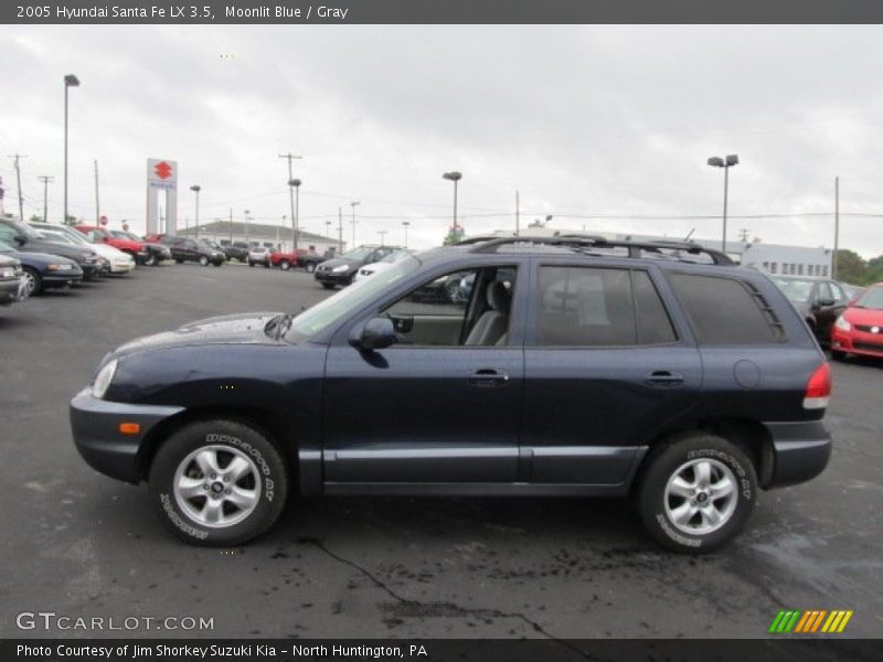 Moonlit Blue / Gray 2005 Hyundai Santa Fe LX 3.5