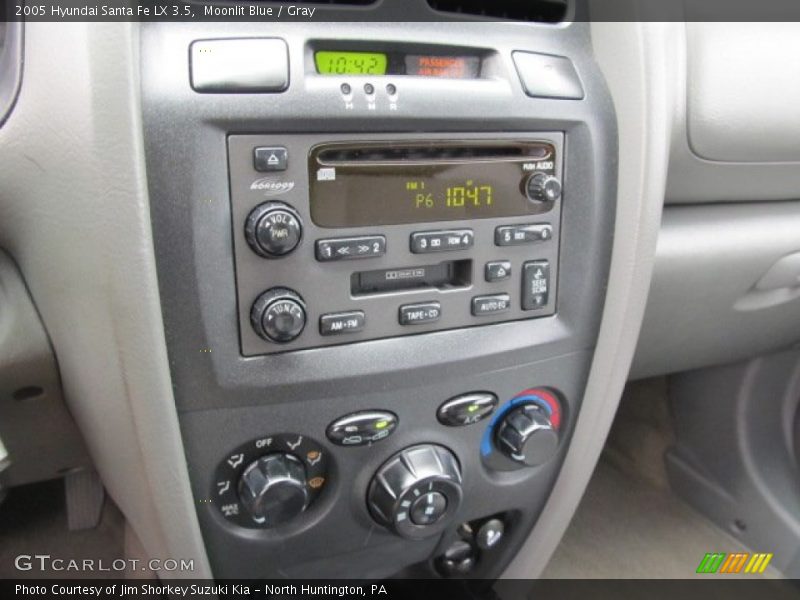 Moonlit Blue / Gray 2005 Hyundai Santa Fe LX 3.5