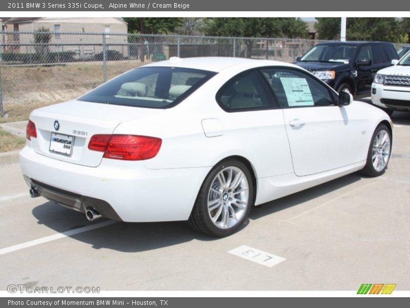 Alpine White / Cream Beige 2011 BMW 3 Series 335i Coupe