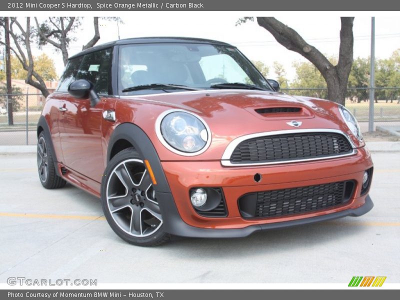 Spice Orange Metallic / Carbon Black 2012 Mini Cooper S Hardtop