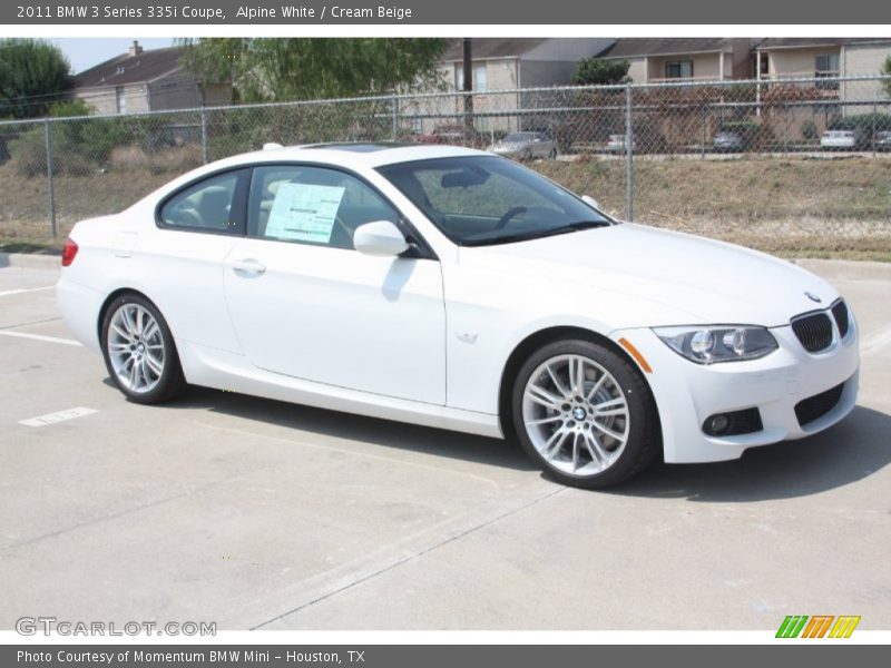 Alpine White / Cream Beige 2011 BMW 3 Series 335i Coupe