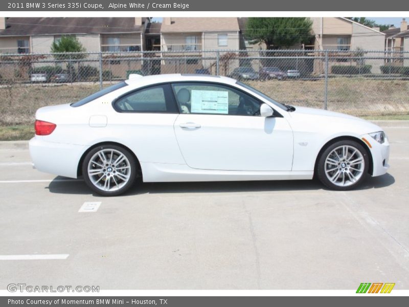 Alpine White / Cream Beige 2011 BMW 3 Series 335i Coupe