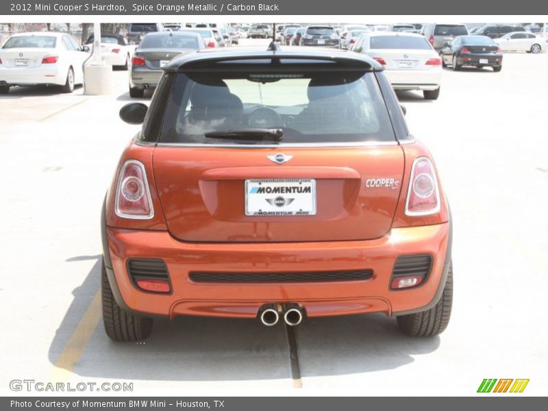 Spice Orange Metallic / Carbon Black 2012 Mini Cooper S Hardtop