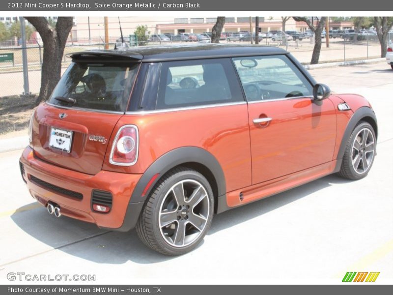 Spice Orange Metallic / Carbon Black 2012 Mini Cooper S Hardtop