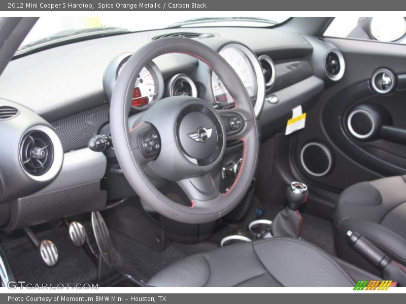  2012 Cooper S Hardtop Carbon Black Interior