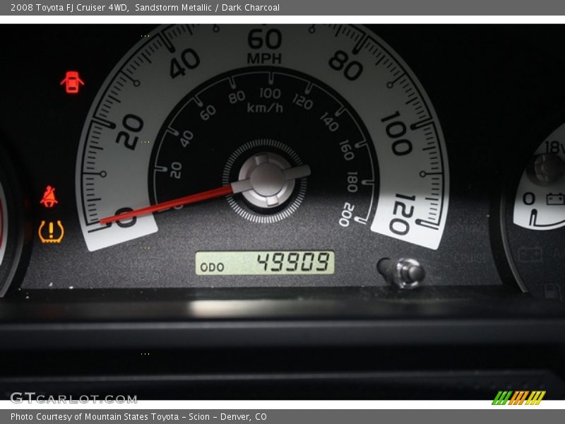 Sandstorm Metallic / Dark Charcoal 2008 Toyota FJ Cruiser 4WD