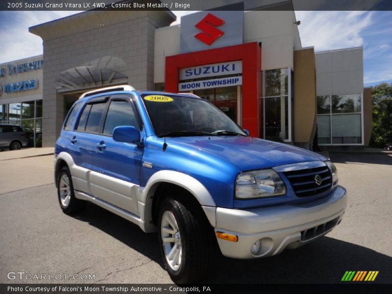 Cosmic Blue Metallic / Beige 2005 Suzuki Grand Vitara LX 4WD