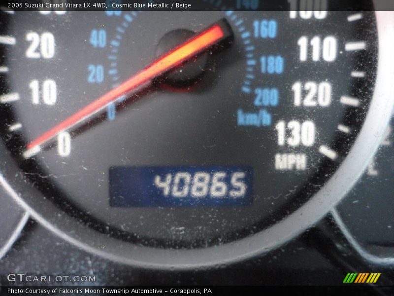 Cosmic Blue Metallic / Beige 2005 Suzuki Grand Vitara LX 4WD