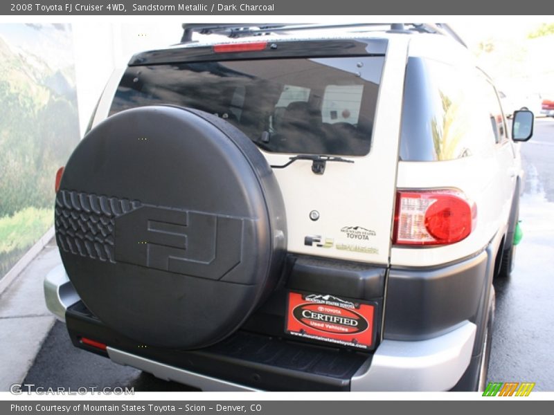 Sandstorm Metallic / Dark Charcoal 2008 Toyota FJ Cruiser 4WD