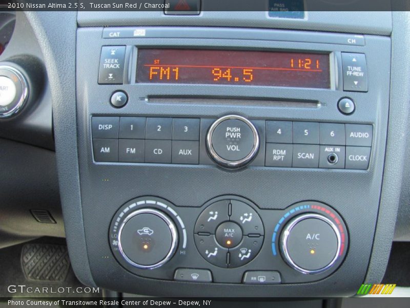 Tuscan Sun Red / Charcoal 2010 Nissan Altima 2.5 S