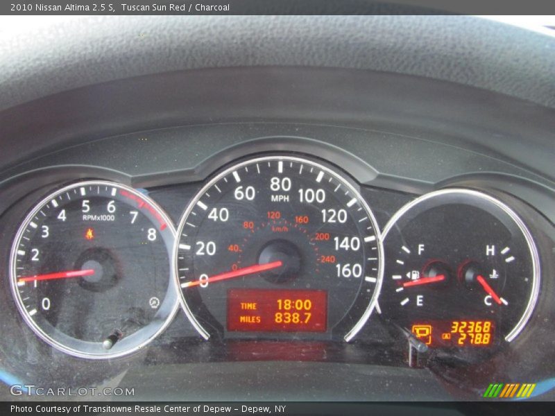 Tuscan Sun Red / Charcoal 2010 Nissan Altima 2.5 S