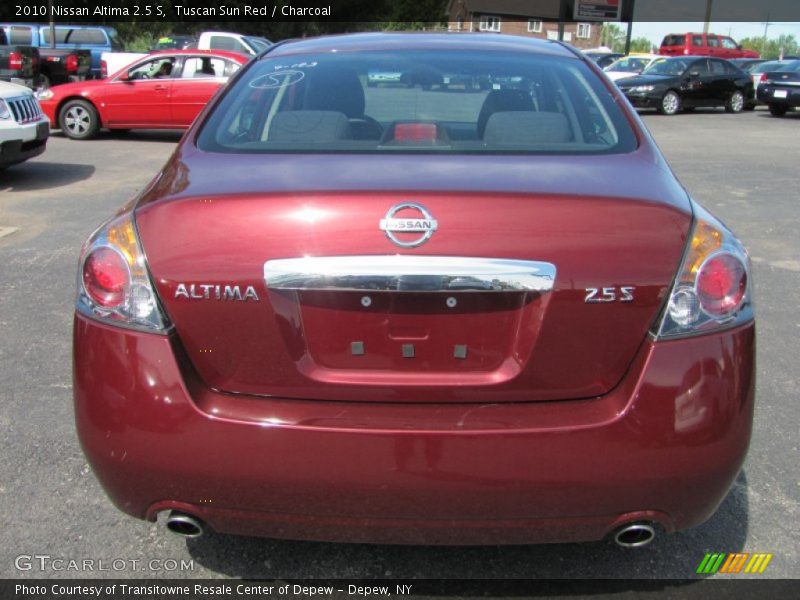 Tuscan Sun Red / Charcoal 2010 Nissan Altima 2.5 S