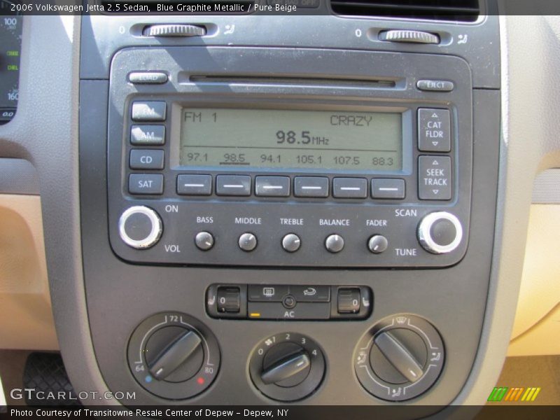 Blue Graphite Metallic / Pure Beige 2006 Volkswagen Jetta 2.5 Sedan